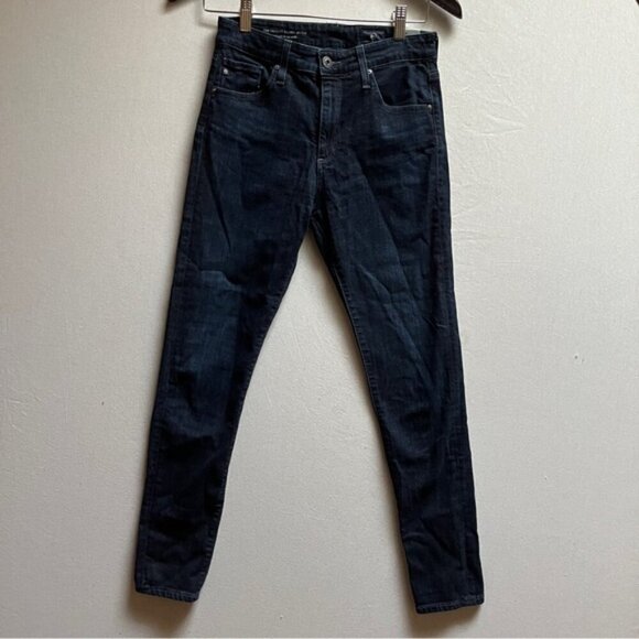 Ag Adriano Goldschmied Farrah High rise Blue Skinny Ankle Jeans Sz 26R - Picture 2 of 13